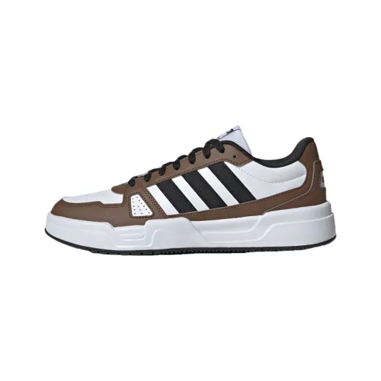 Adidas Anti Slip Wear Resistant Low Top Skateboard Shoes Unisex White Brown