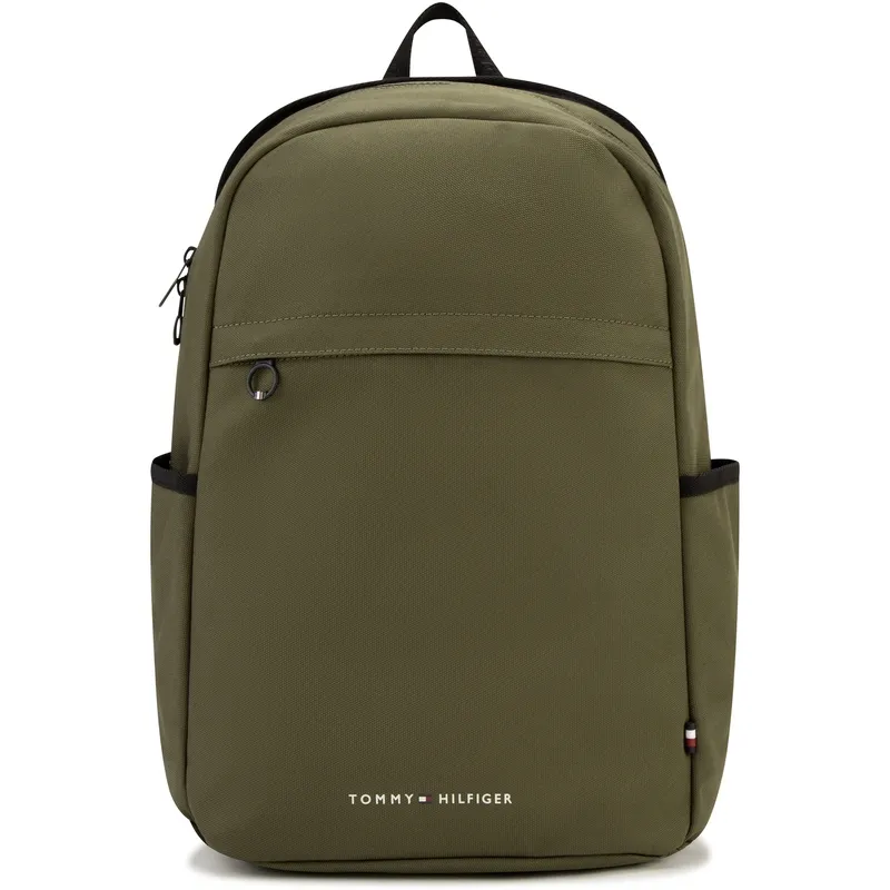 Tommy Hilfiger Polyester Backpack Men's Army Green