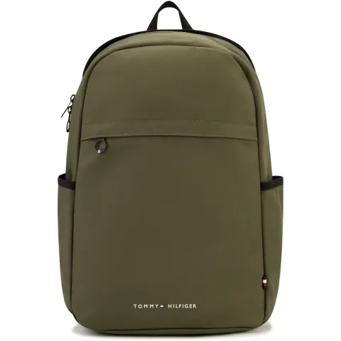 Tommy Hilfiger Polyester Backpack Men's Army Green