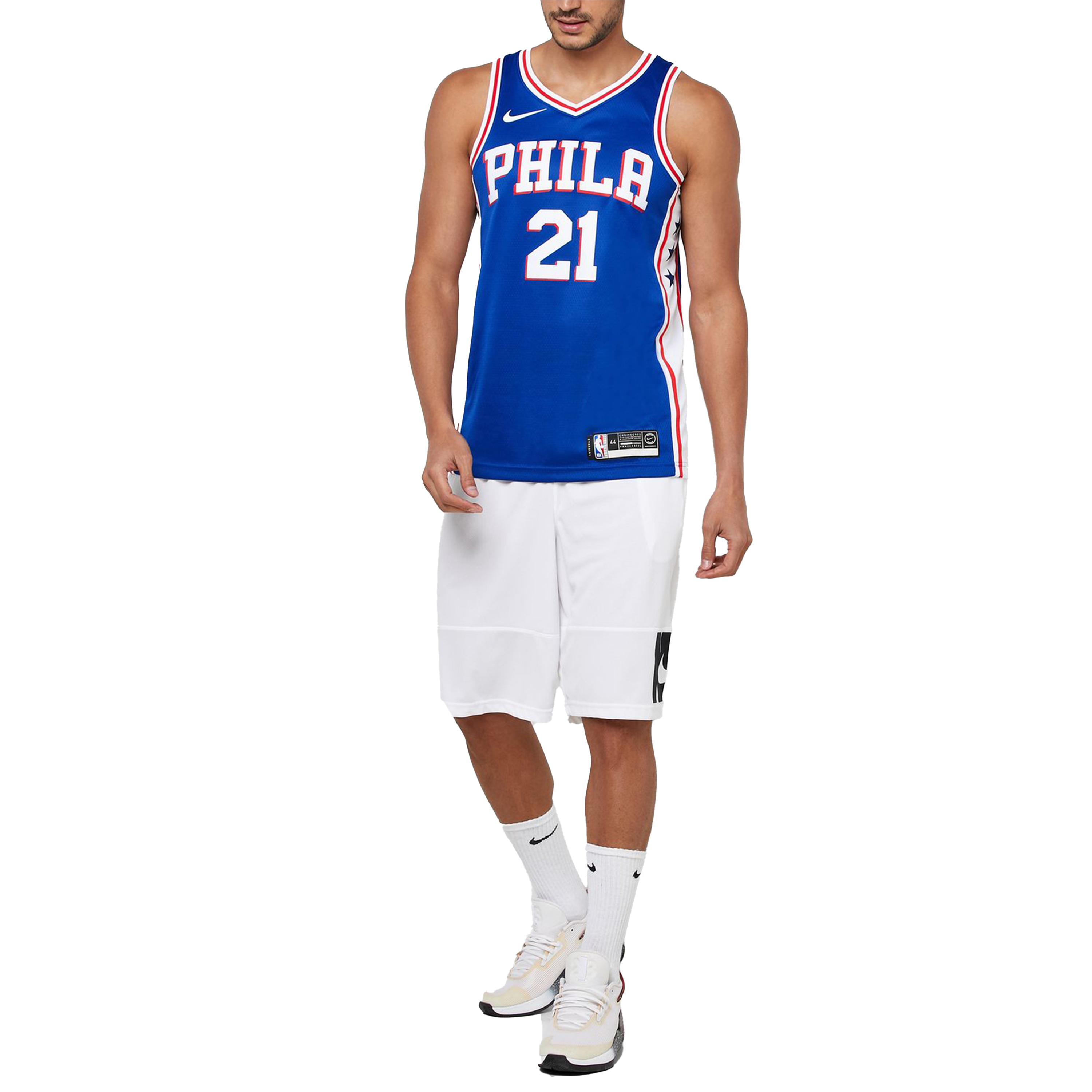 Мужские футболка Nike NBA Joel Embiid7621 (синий) — фото 4