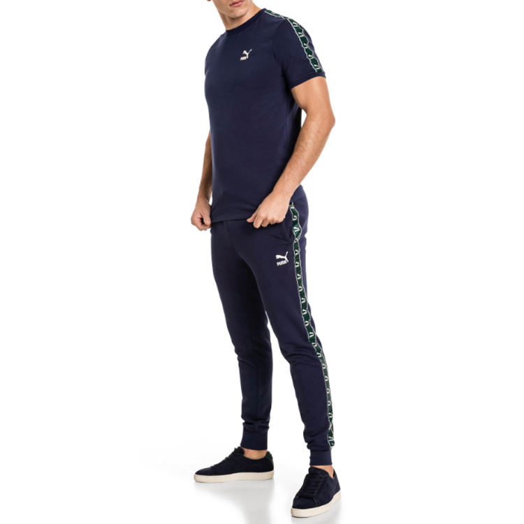 PUMA Sports Pants Unisex Tweed Blue Moderate