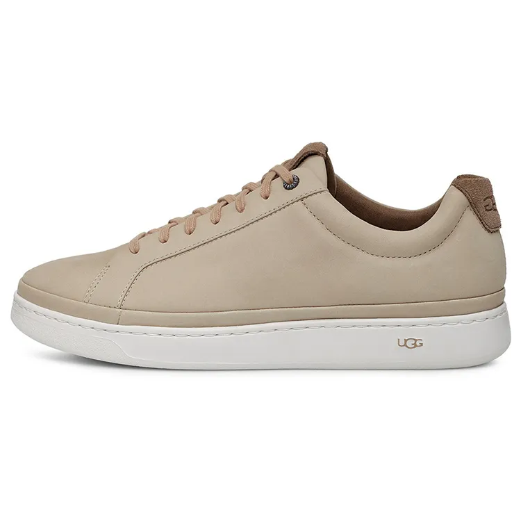 UGG Cow Leather Low top Skateboard Shoes Men's Beige