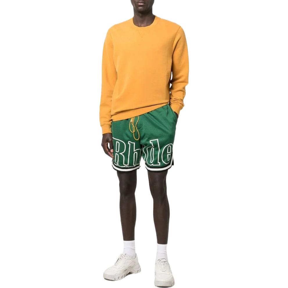 Штаны RHUDE SS22 Logo (зеленые) — фото 2