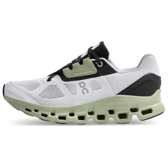 On Running Cloudstratus White Black Sage Women's