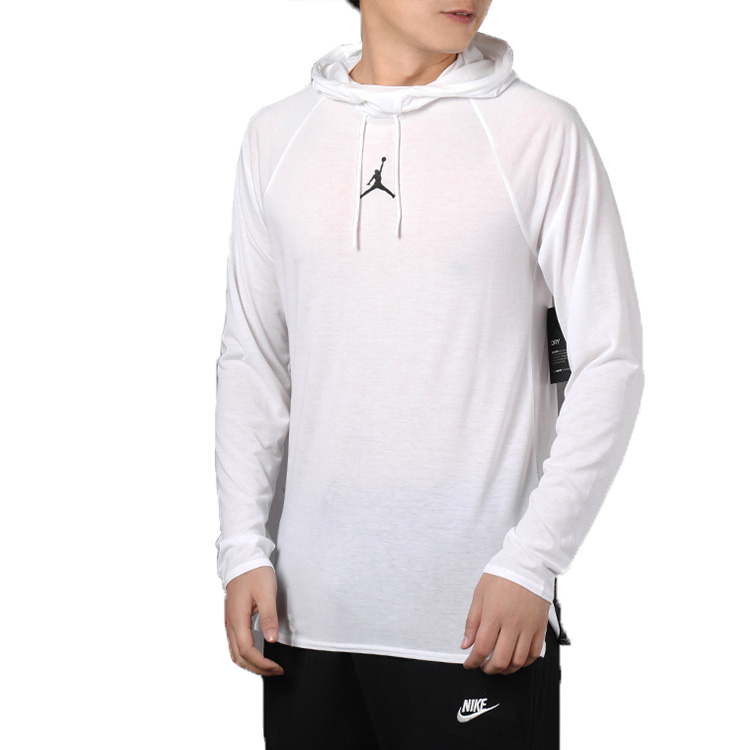 Мужское худи Jordan Air Dri-Fit 23 Alpha Logo (белое) — фото 5