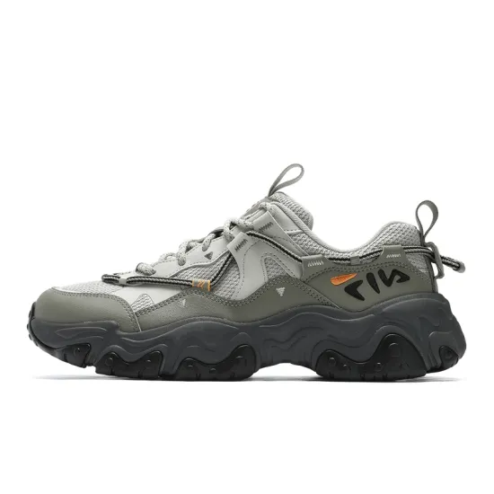 FILA FLUID 5 Low Top Running Shoes Men's Gray Green