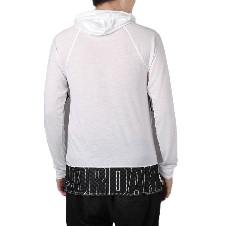 Мужское худи Jordan Air Dri-Fit 23 Alpha Logo (белое) — фото 6