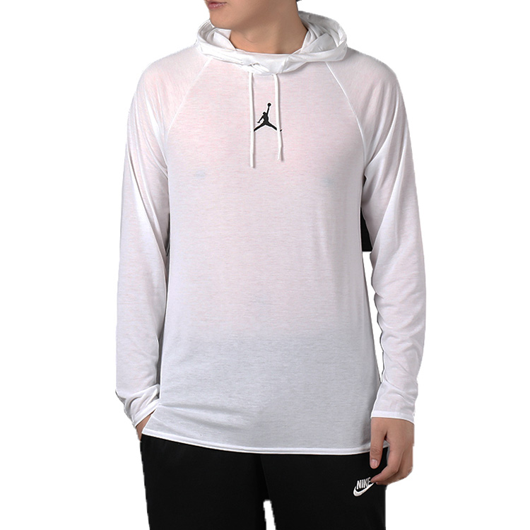 Мужское худи Jordan Air Dri-Fit 23 Alpha Logo (белое) — фото 4