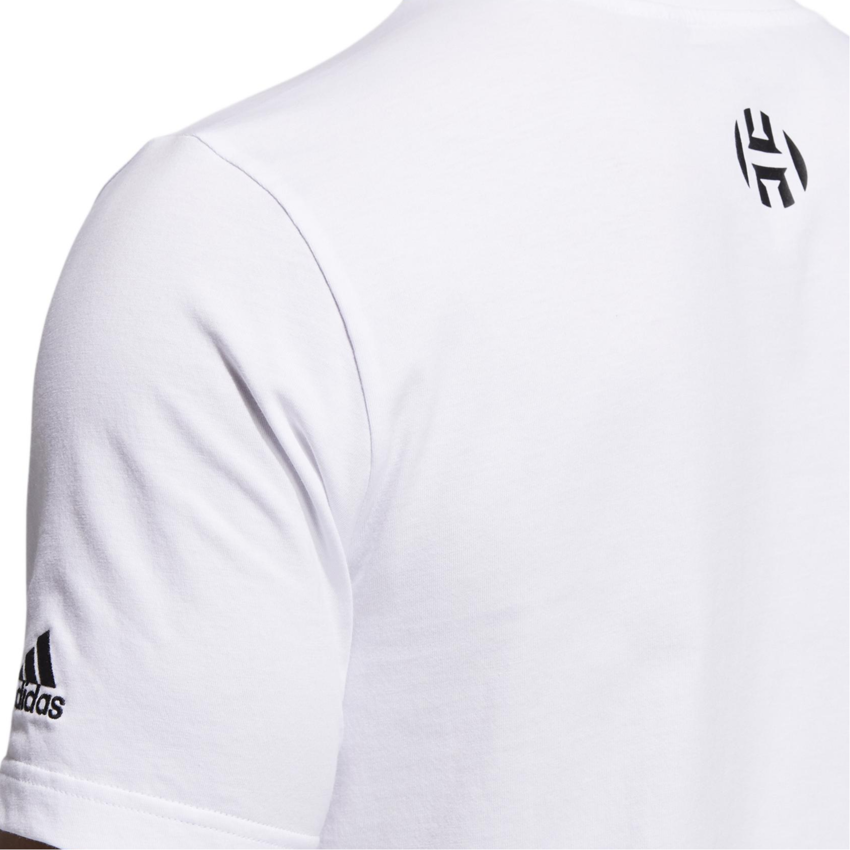 Мужская футболка adidas Harden Avatar Pocket T (белая) — фото 5