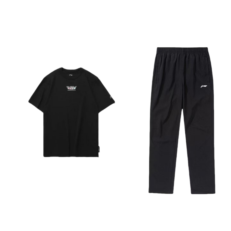 Li Ning Casual Sportswear Men’s Crew Neck Moderate