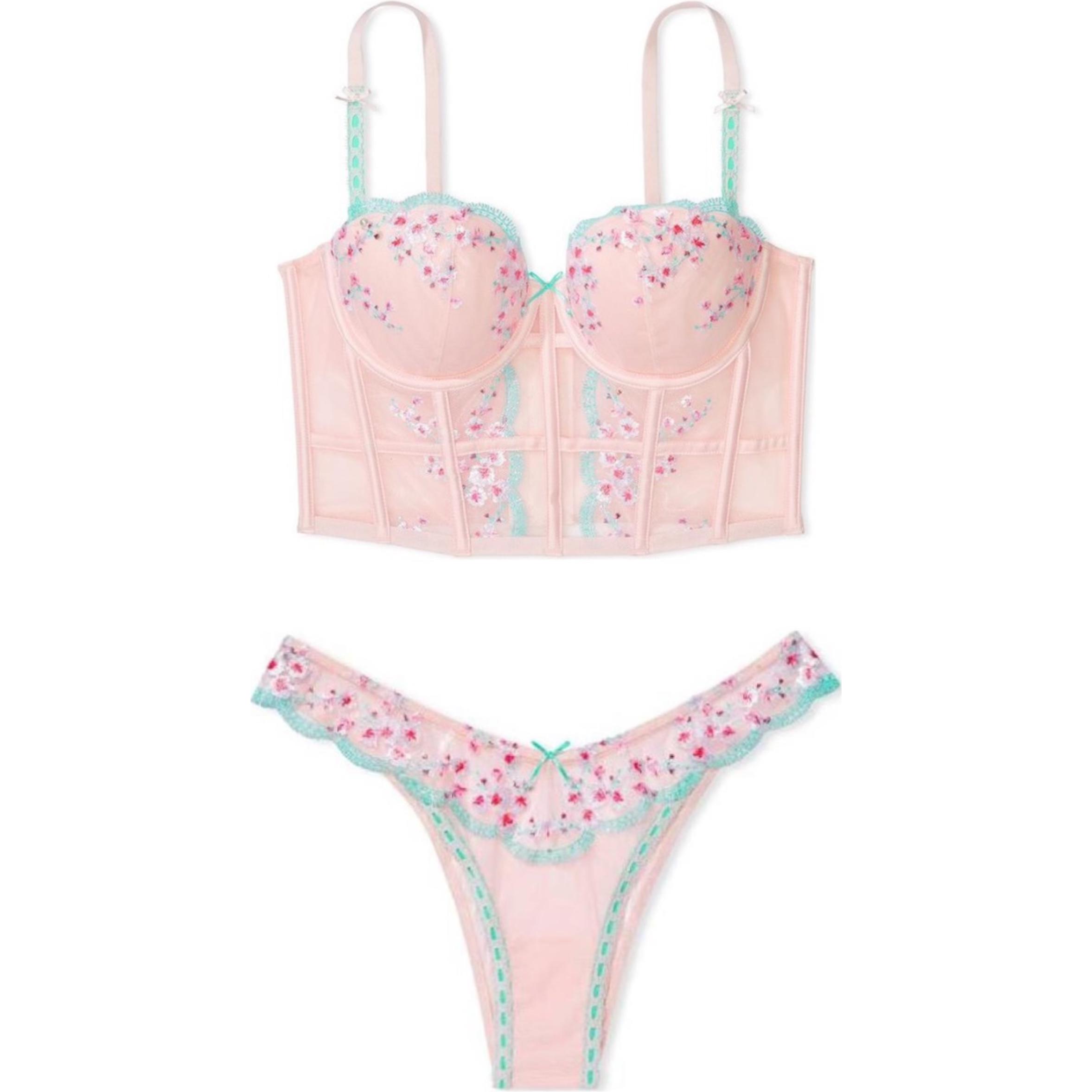 Женский комплект нижнего белья Victoria's Secret (розовый)