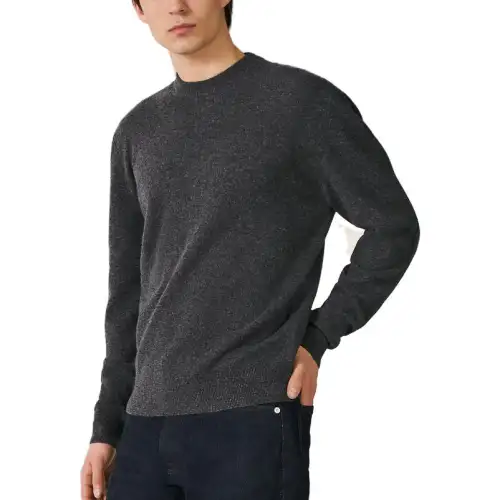 HERMES Sweaters Men's Black Crew Neck Moderate Other