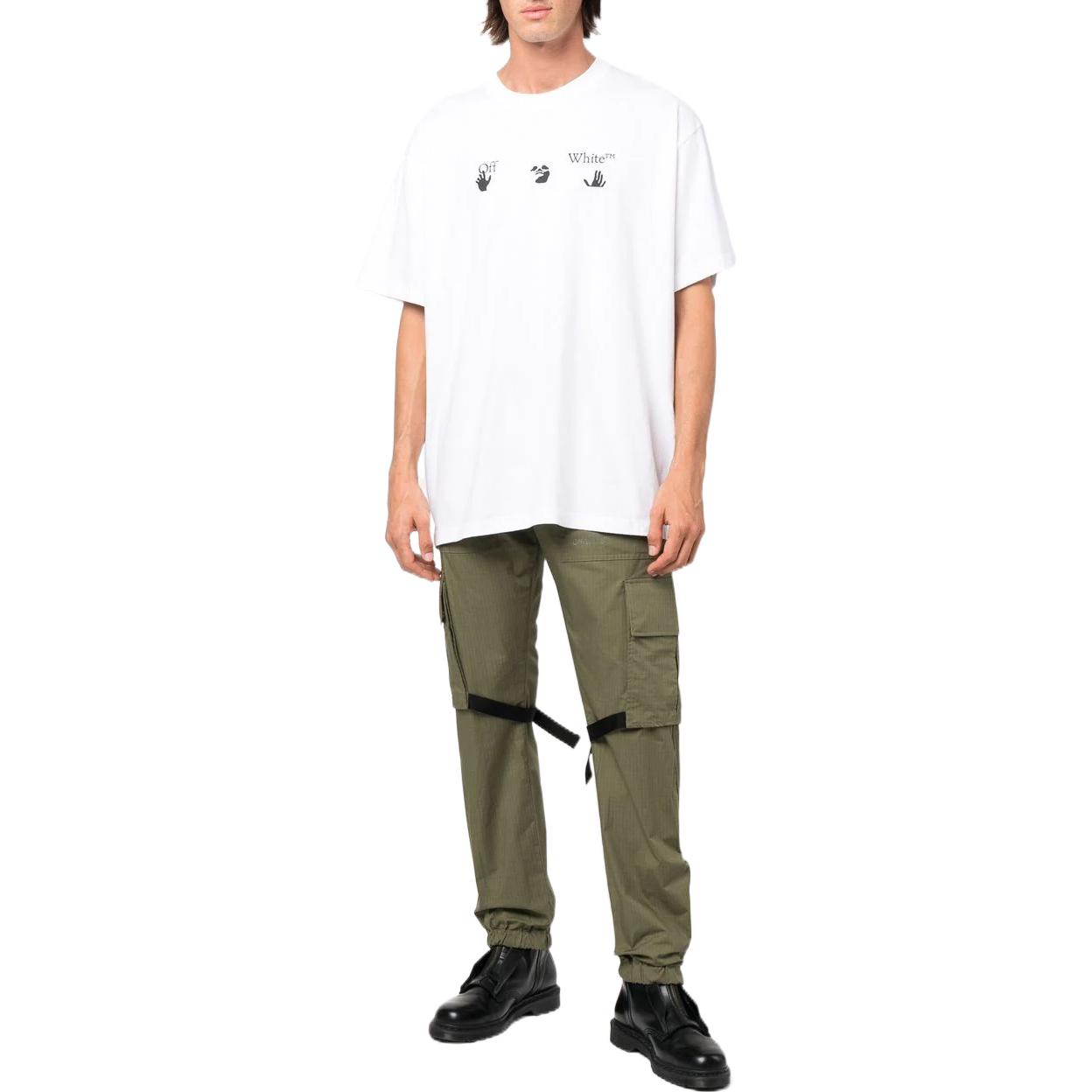 Мужская футболка OFF-WHITE SS22 LogoT (белая) — фото 4