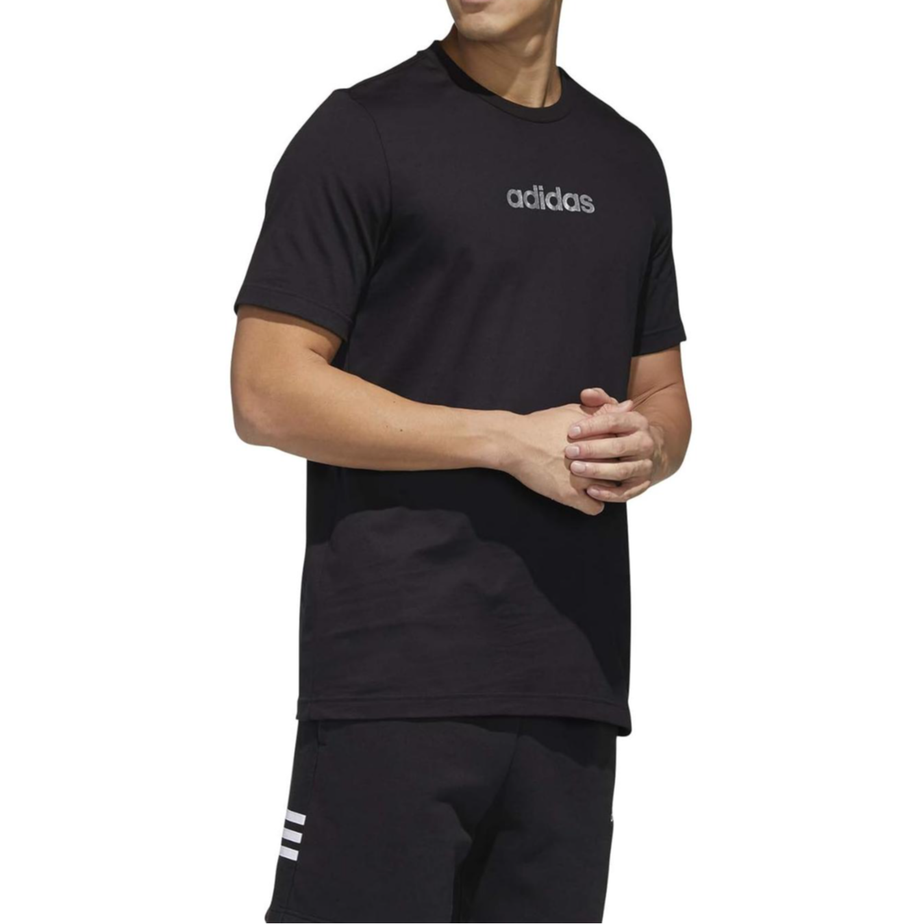 Мужская футболка adidas Logo (черная) — фото 3