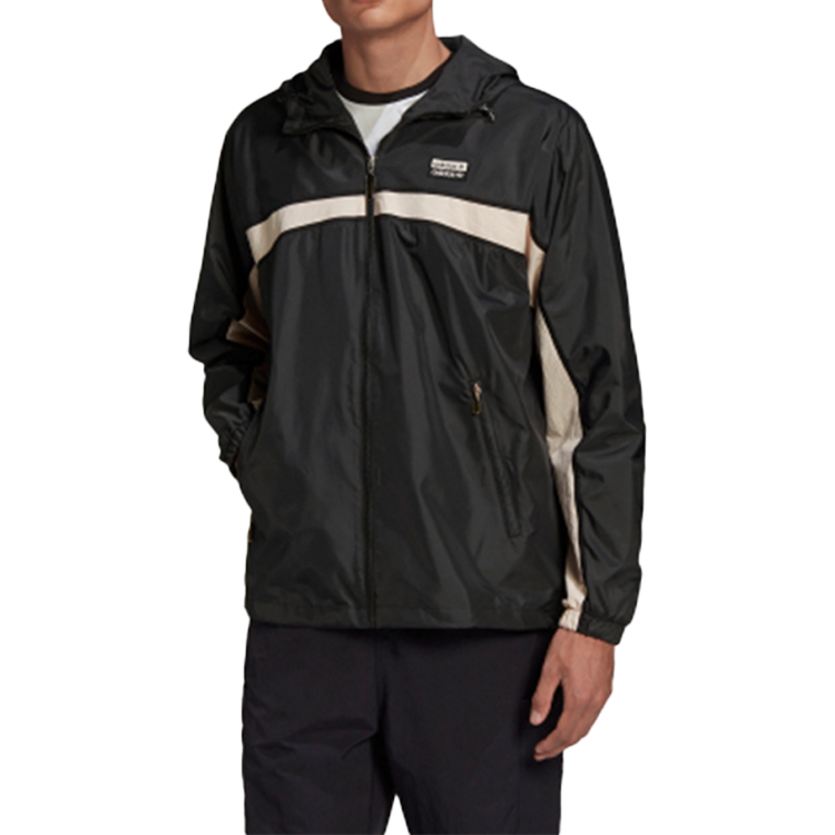 Мужская куртка adidas Ryv Pkt WB (черная) — фото 3
