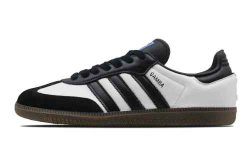 Adidas Originals SAMBA OG Panda Slip Resistant, Abrasion Resistant, Breathable Low top Skateboard Shoes Unisex
