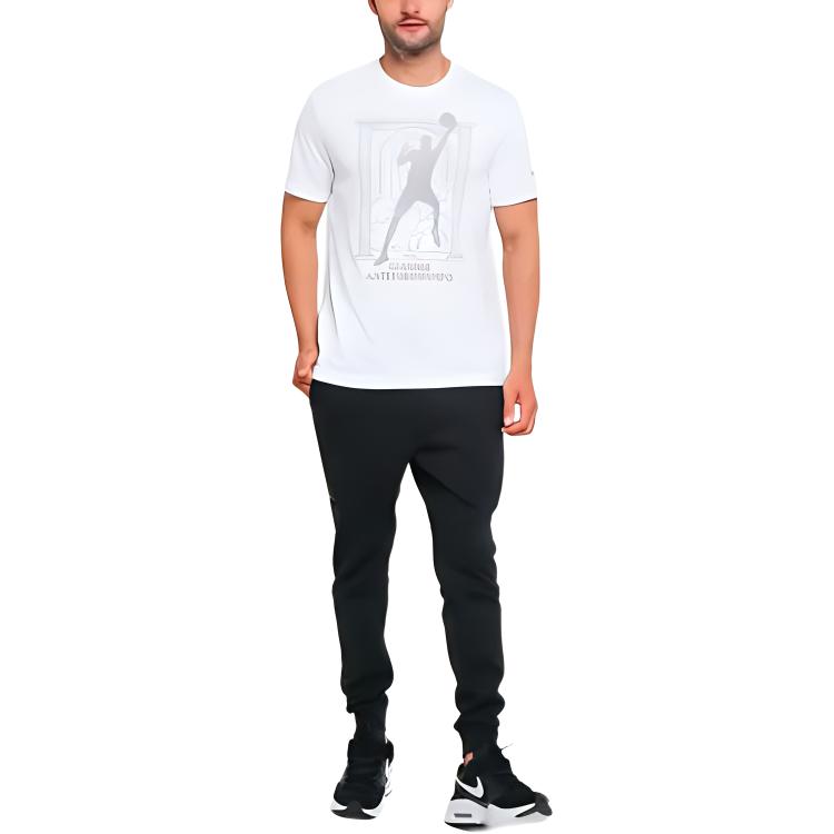 Мужская футболка Nike MVP DRI-FIT NBAT (белая) — фото 5