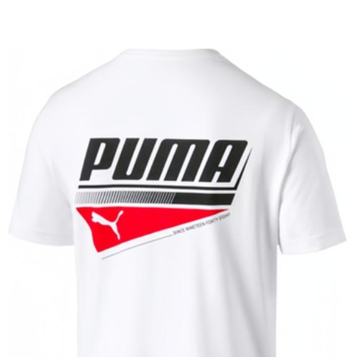Футболка PUMA LogoT (белый) — фото 7