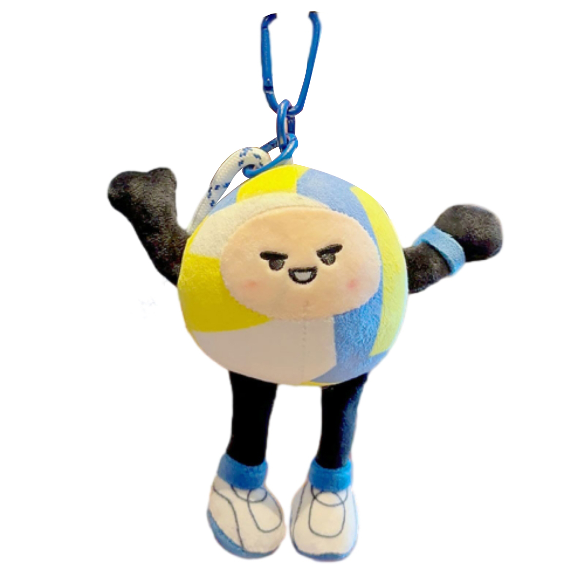 Happy Cat, cute and cute, each with thousands of goals, sports events, cartoon keychain, companionship and healing, doll, plush pendant, 12cm high