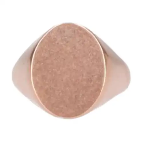 Maison Margiela Logo Engraved Brushed Finish Signet Ring