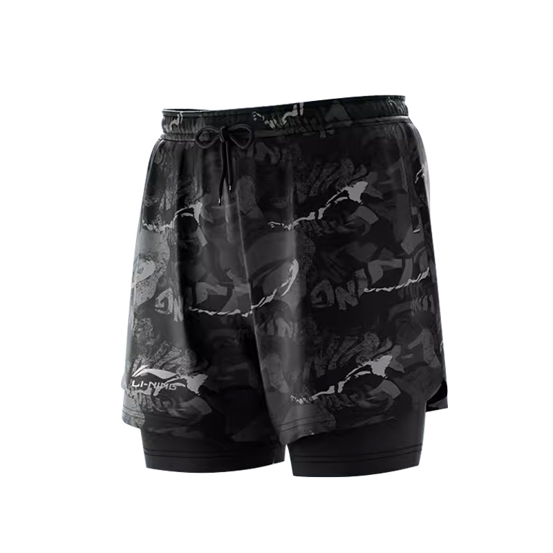 Li Ning Sports Shorts Men’s Black Gray