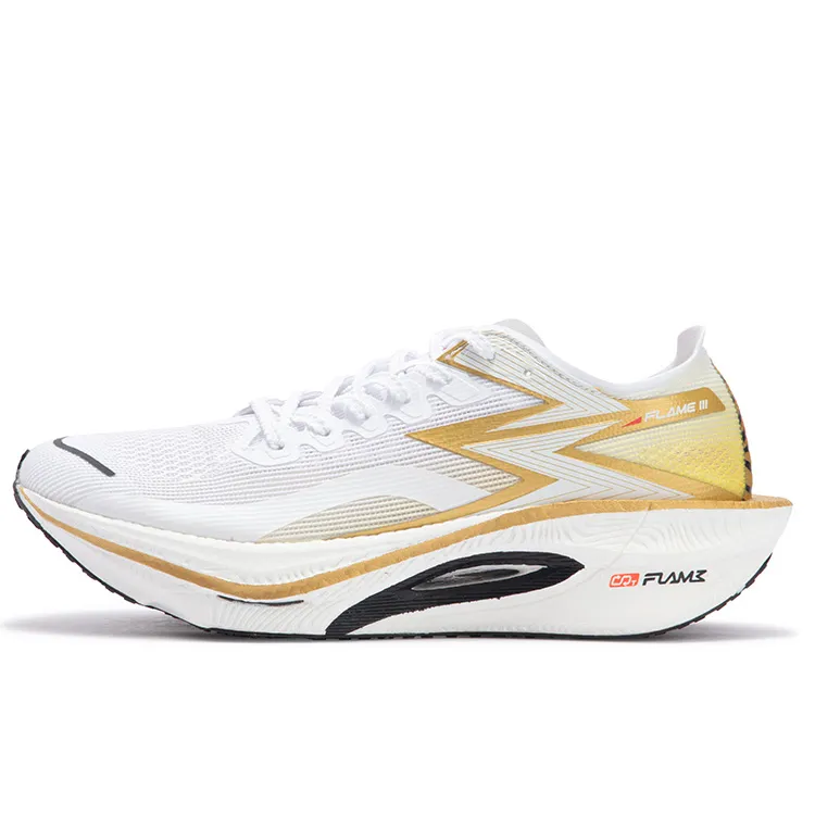 361° Flame 3 Cushioning Slip Resistant Abrasion Resistant Low top Carbon Plate Marathon Training Running Shoes Unisex