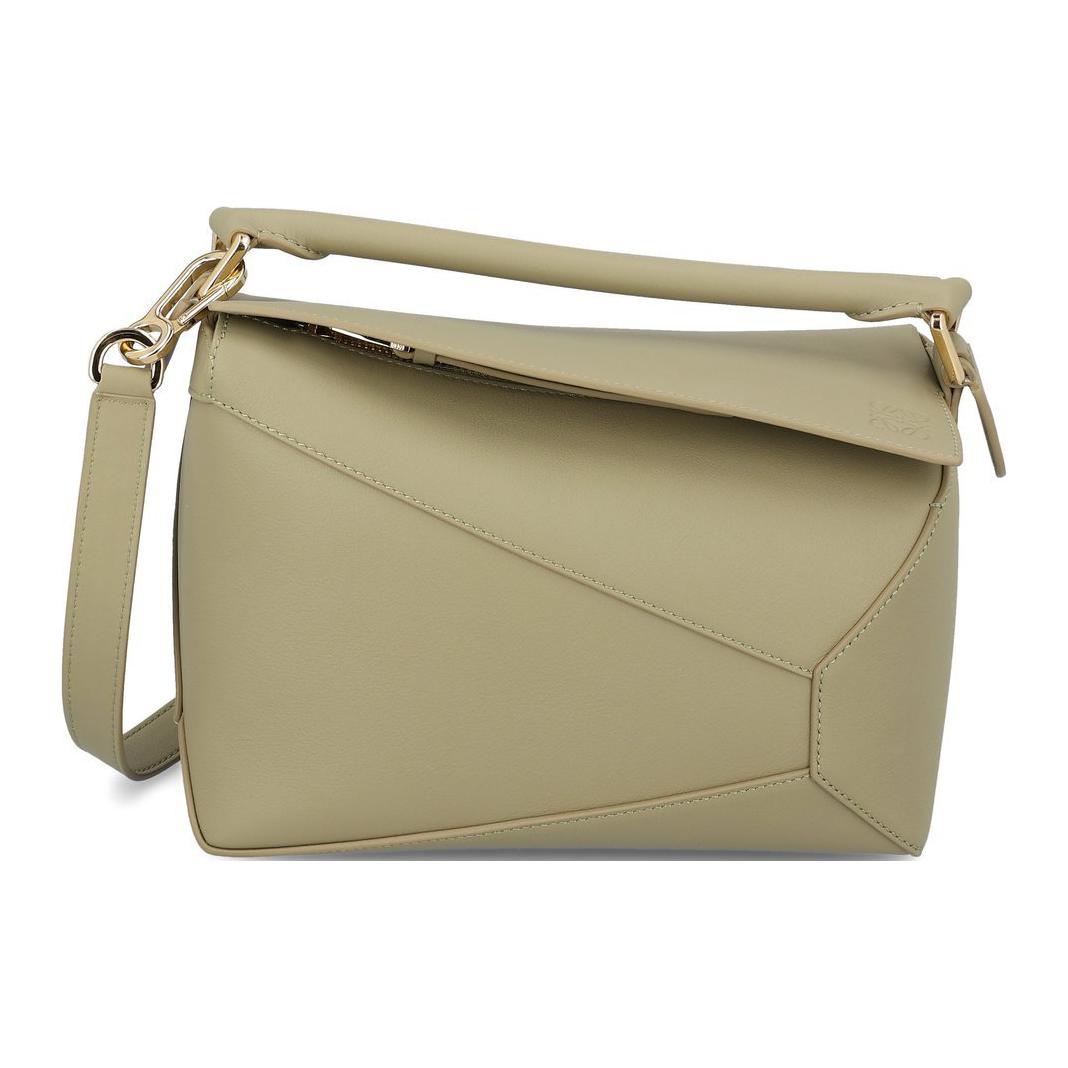 Женская сумка LOEWE Logo Shoulder Bag (зеленая)