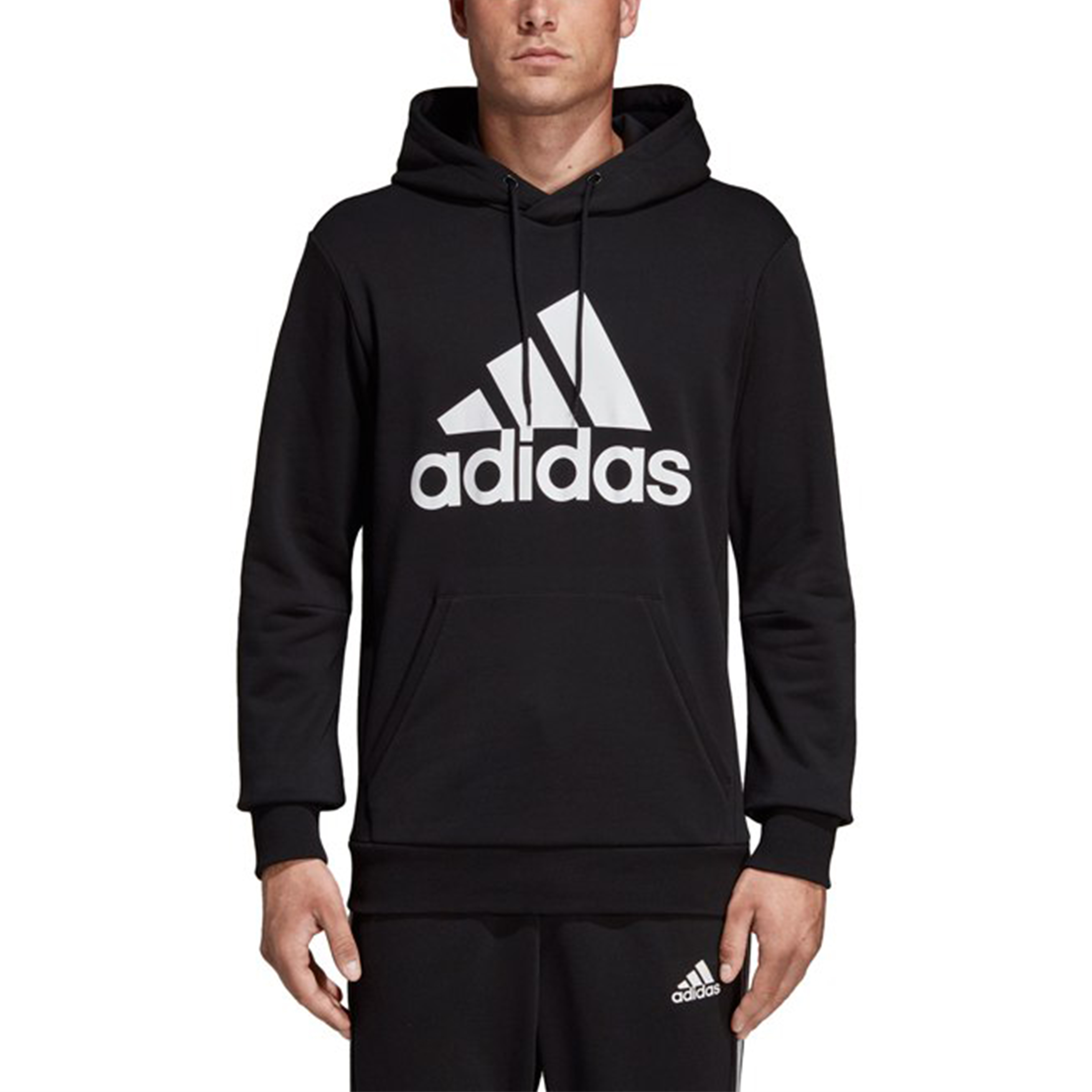 Мужское худи adidas Сollеgе Hoodie (черное) — фото 5