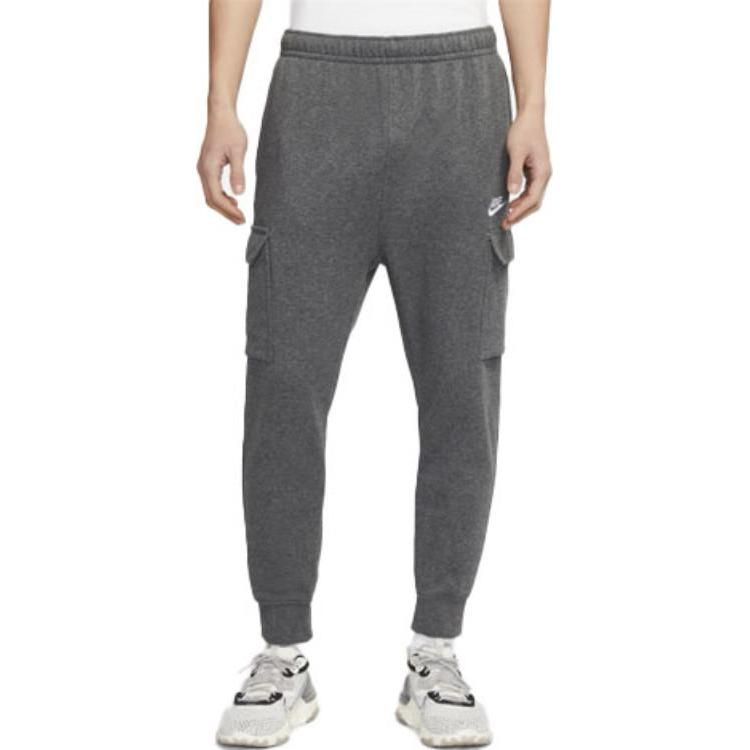 Мужские штаны Nike Sportswear Club French Terry (серые) — фото 5