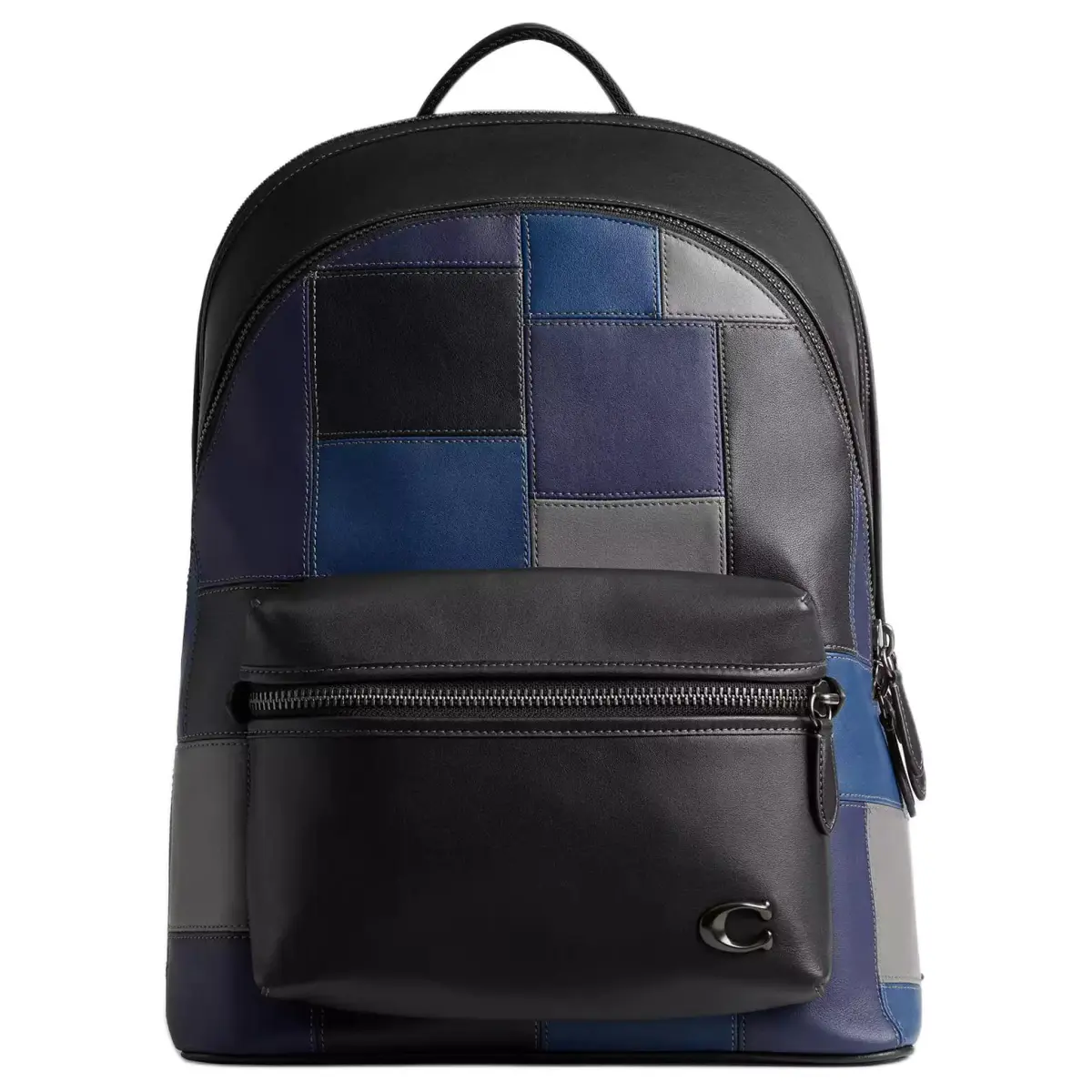 COACH Charter Smooth Leather Backpack Large Men's Black & Blue