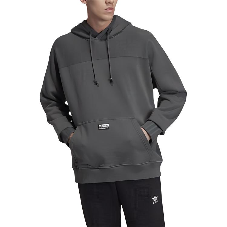 Мужские худи adidas originals R.Y.V. LG Hoody (серый) — фото 4