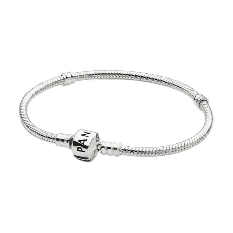 Pandora Moments DIY Sterling Silver Snap Clasp Bracelet