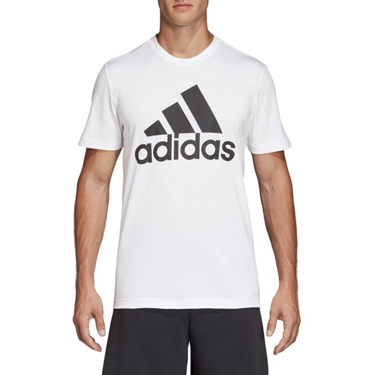 Мужская футболка adidas T (белая) — фото 4