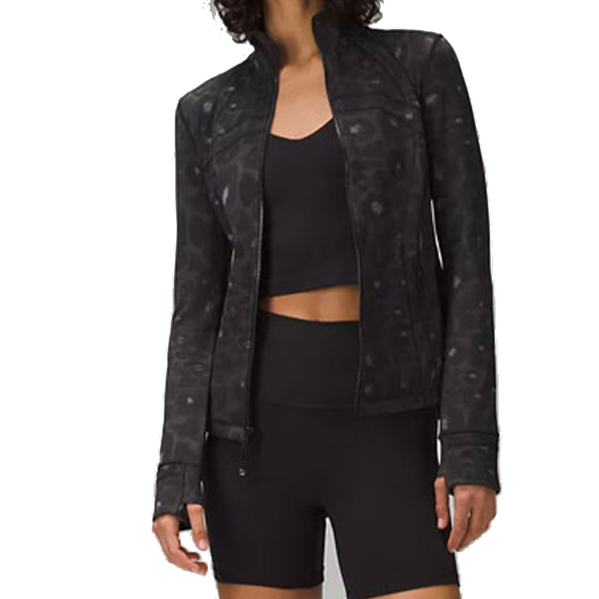 Lululemon Define Jackets & Coats Women’s Leopard Print Black