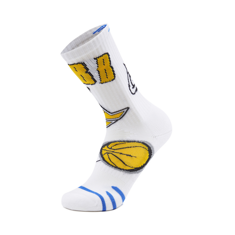 Li Ning Basketball Socks Unisex 1 Pack Standard White