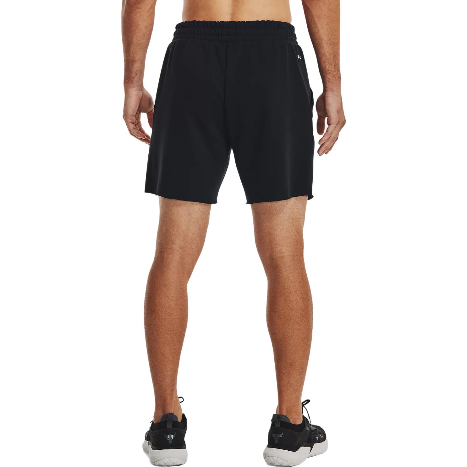 Under Armour Men’s Project Rock Heavyweight Terry Shorts Black