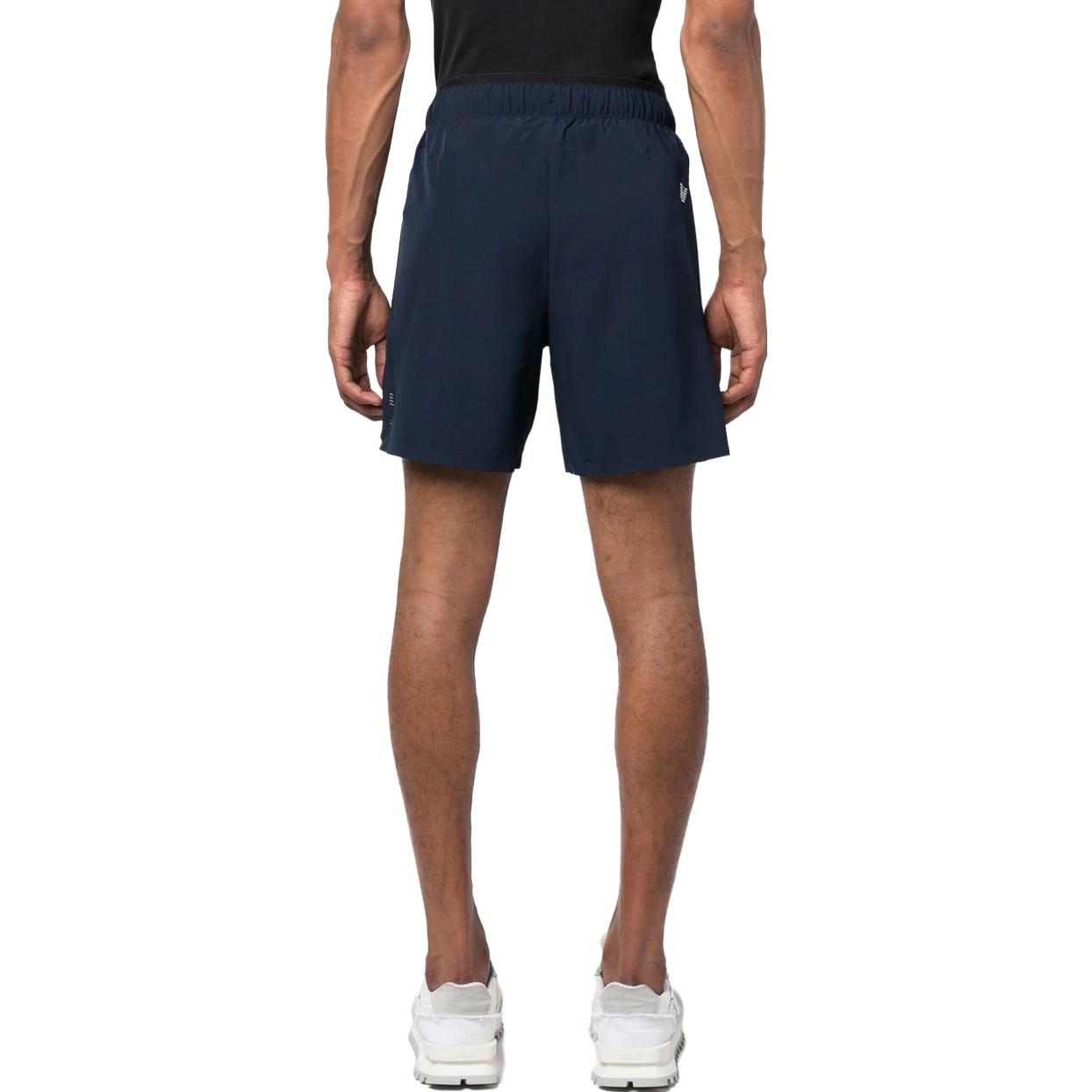 EMPORIO ARMANI EA7 SS23 Men’s Logo Print Straight-Leg Sport Shorts