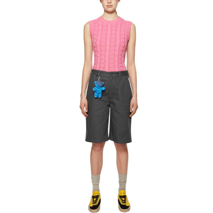 Шорты Acne Studios Face (темно-серые) — фото 2