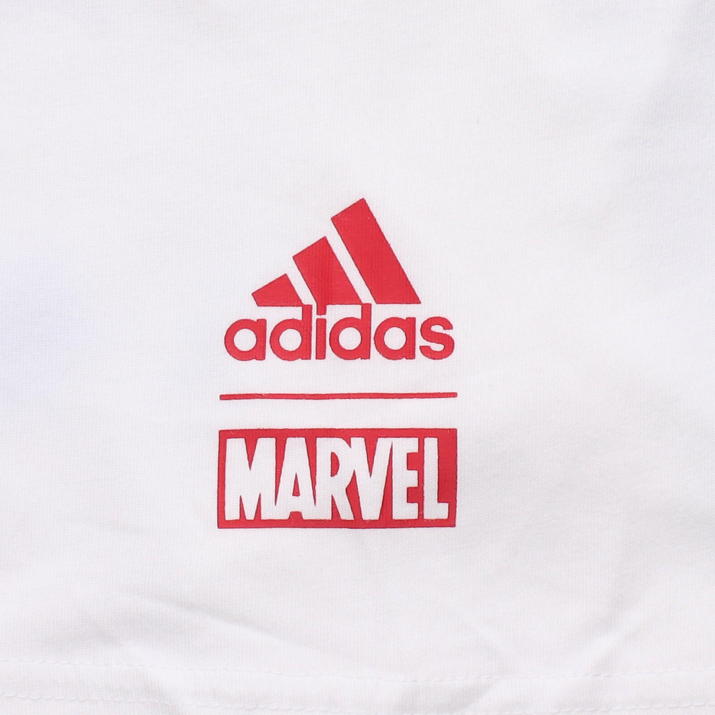 Мужская футболка adidas x MARVEL Harden Iron Man T (белая) — фото 6