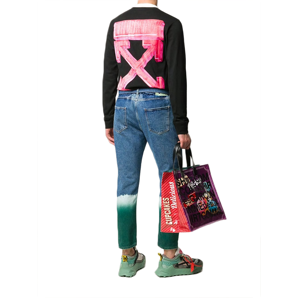 Мужская футболка OFF-WHITE FW20 Arrow Long Sleeve (черная) — фото 5