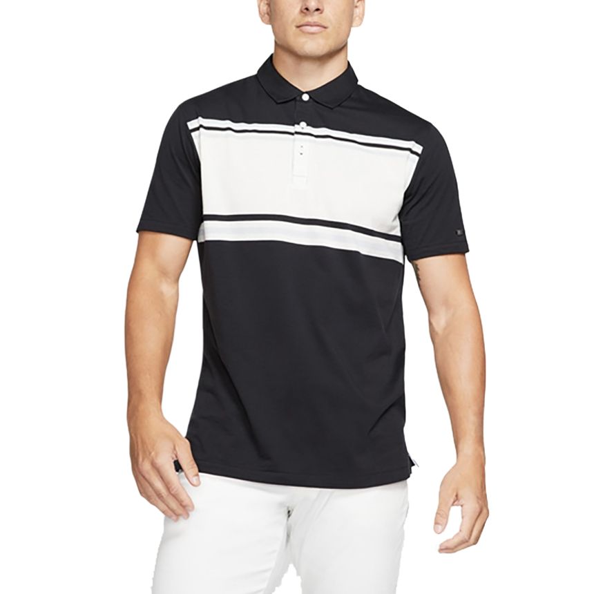 Мужская футболка Nike DRI-FIT PLAYERPolo (черная) — фото 4