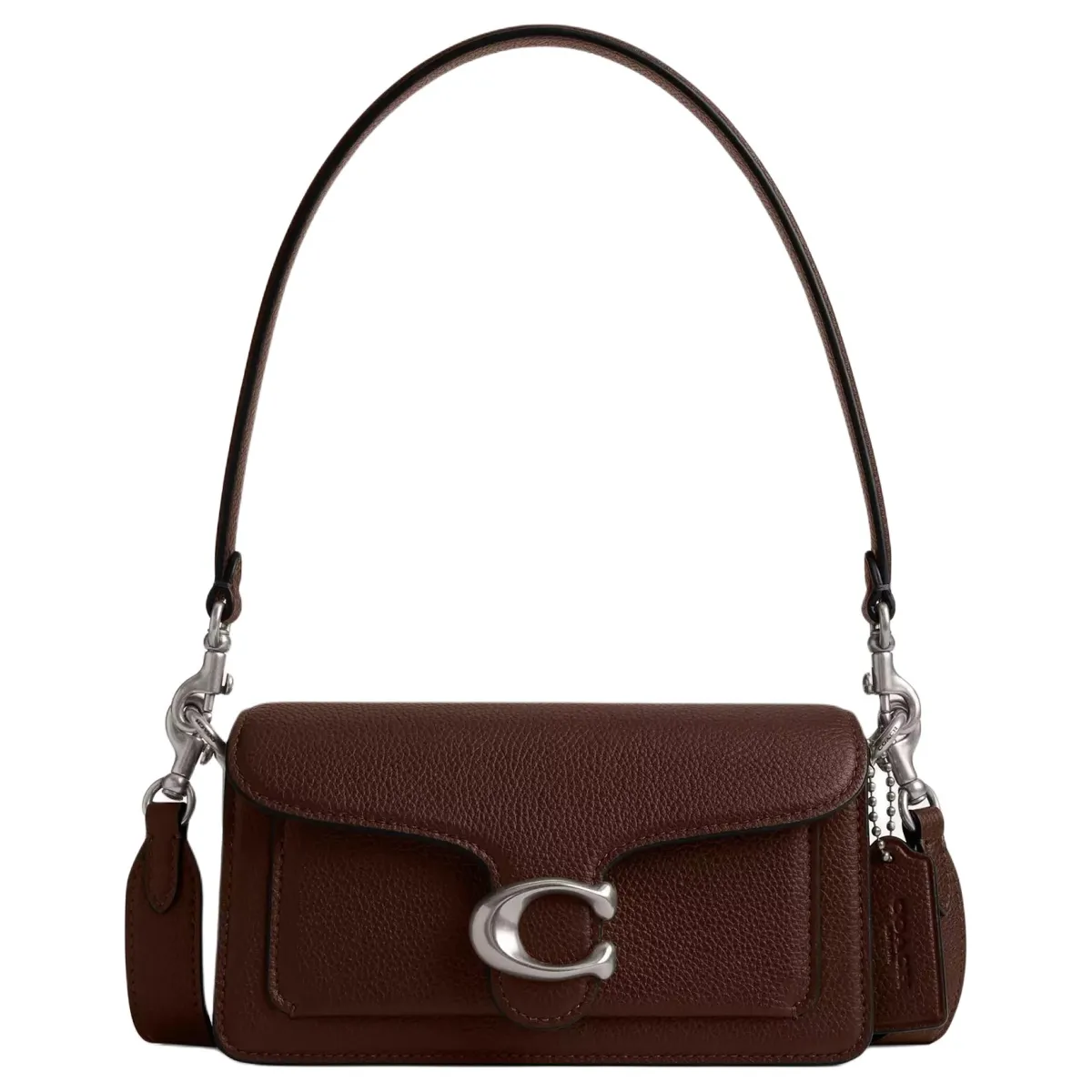 COACH Tabby Polished Pebble Leather Portable Crossbody Bag, Shoulder Bag Small Women's Maple