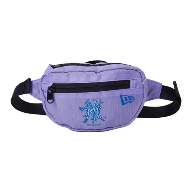New Era × MLB Collaboration Fabric One Shoulder Crossbody Fanny Pack Regular Unisex Purple