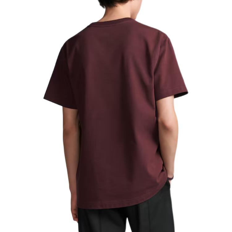 Мужская футболка Dior Cd Icon T-Shirt, Relaxed Fit (темно-красная) — фото 3