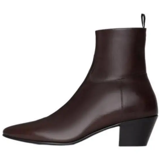 CELINE Ankle Boots Men Brown