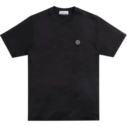 STONE ISLAND Logo Patch Crewneck T Shirt