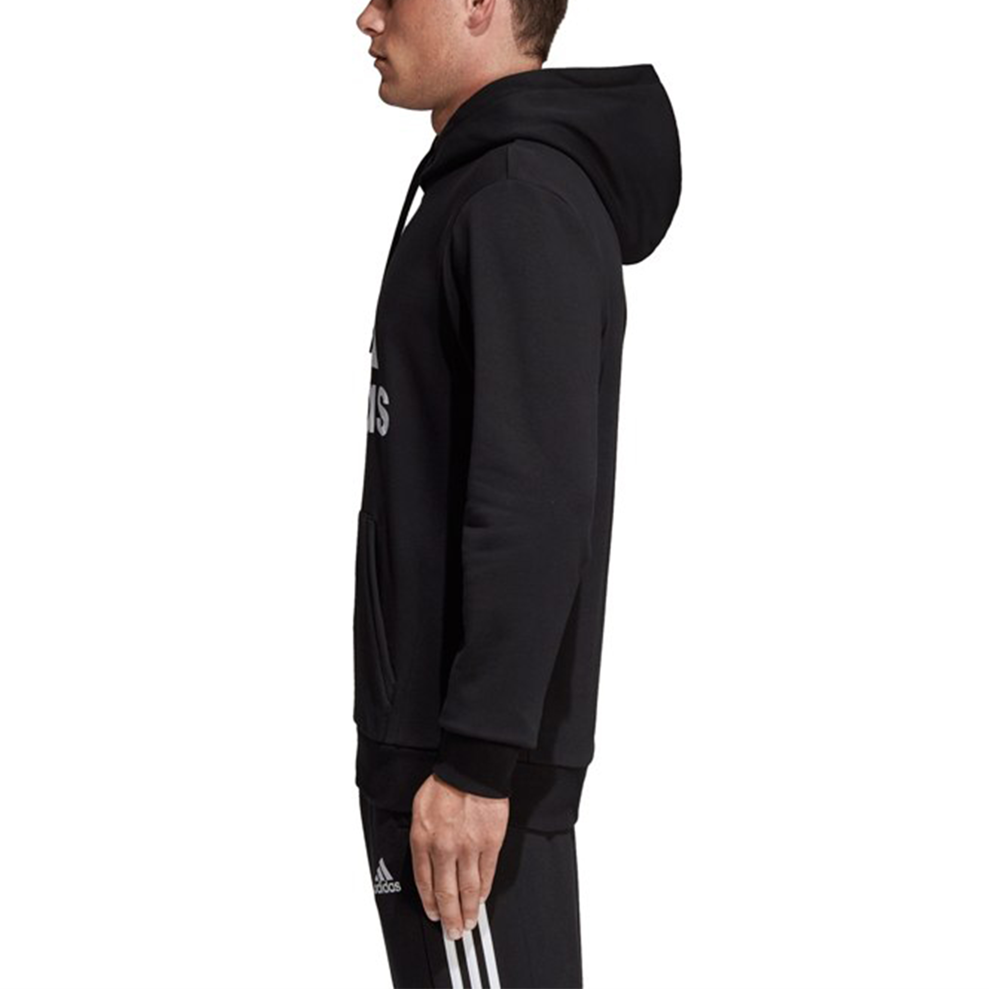Мужское худи adidas Сollеgе Hoodie (черное) — фото 4