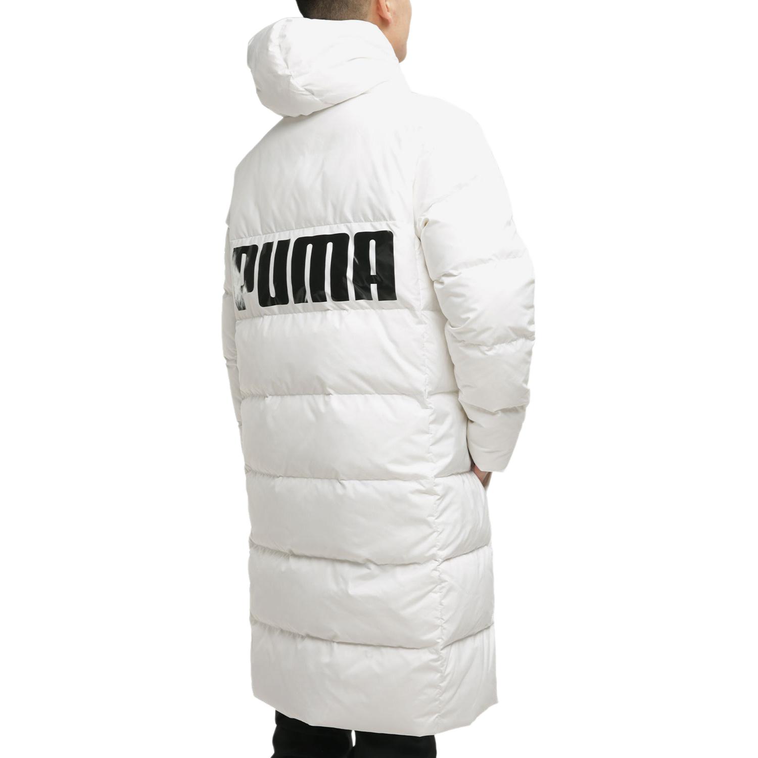 Мужская куртка PUMA Long Oversized Down (белая) — фото 5