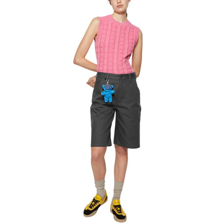 Шорты Acne Studios Face (темно-серые) — фото 4