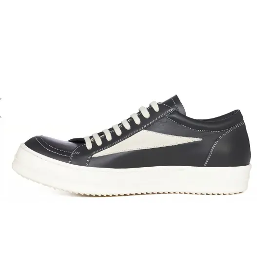 RICK OWENS Lace up Leather Sneakers